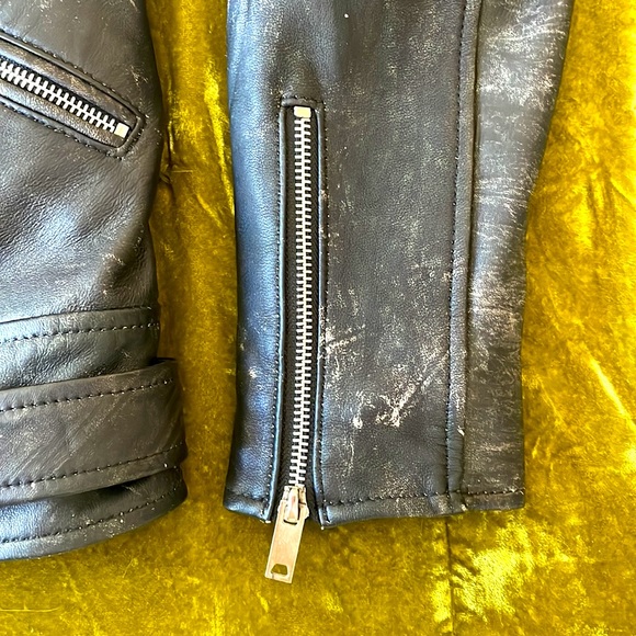 KOLLAR Distressed Leather Jacket! - Picture 8 of 12